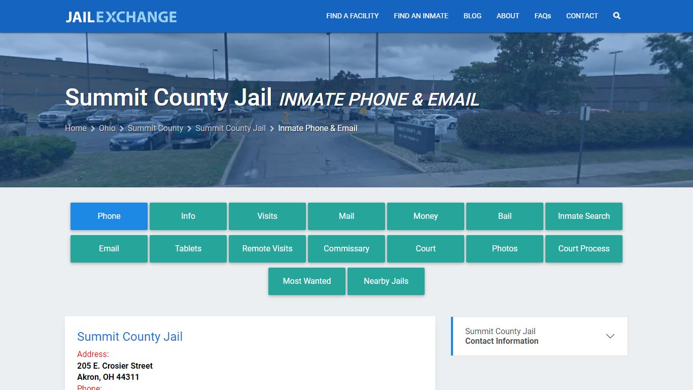 Inmate Phone - Summit County Jail, OH - Jail Exchange